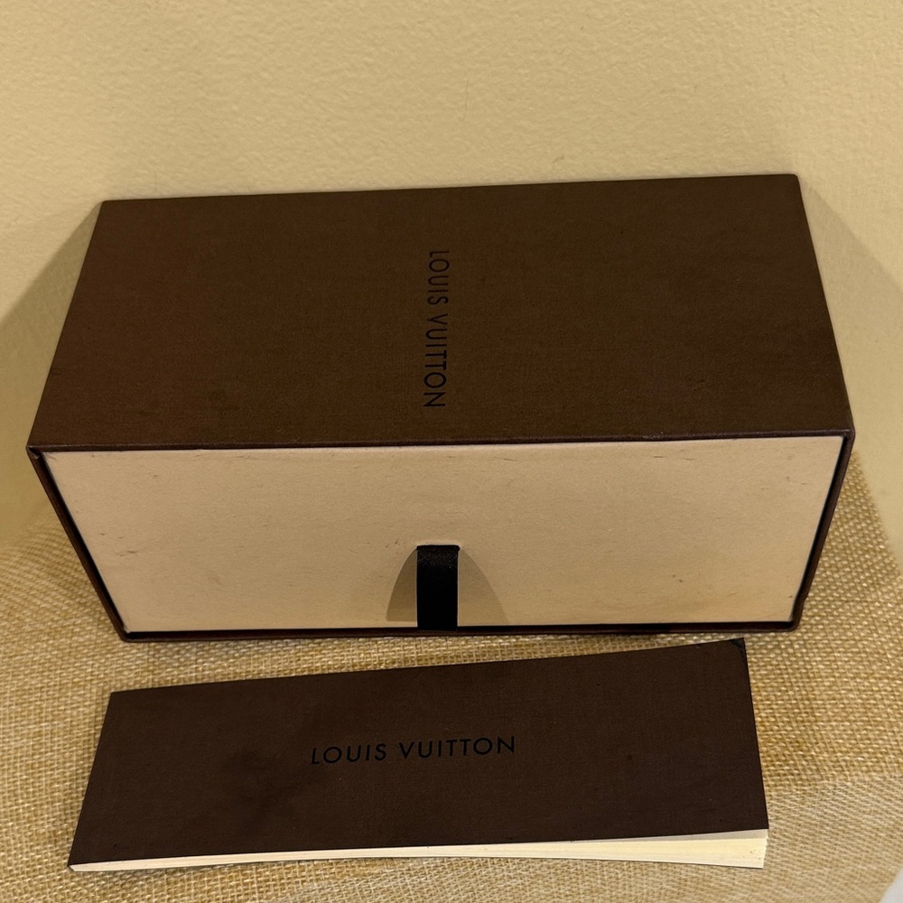 Louis Vuitton Brown Top Box Eyeglasses box with LV guide mini guide books